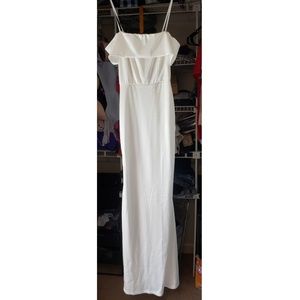 Ivory evening gown
